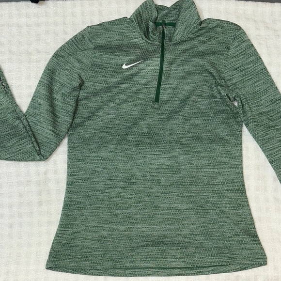 Nike Heathered Green Quarter-Zip Top - Picture 1 of 5